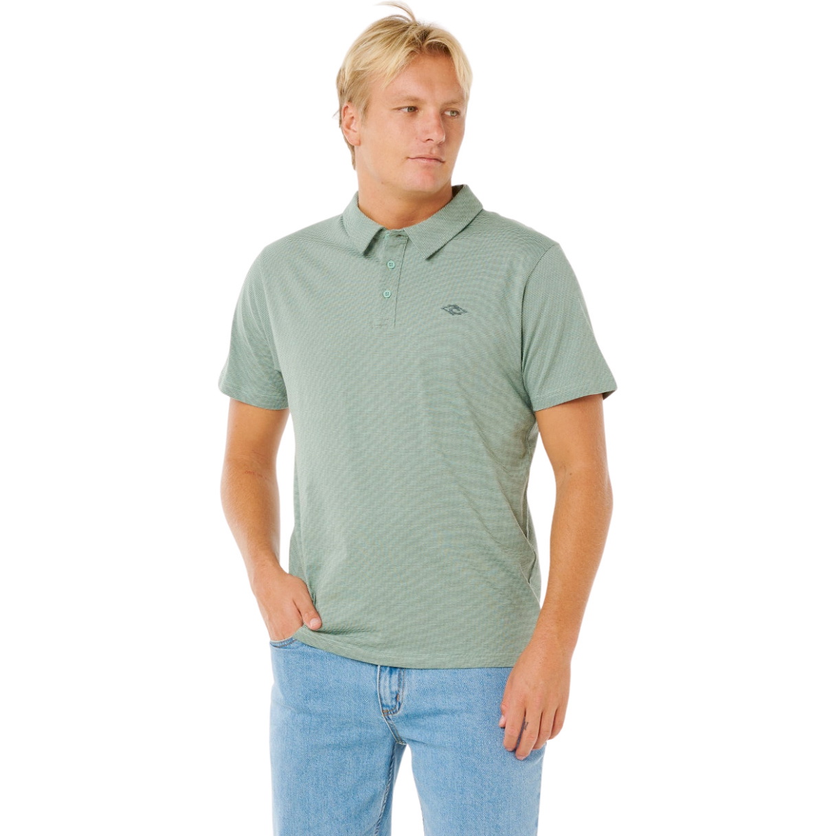 2026 Rip Curl Mens Easy As Polo 00HMPO - Aloe